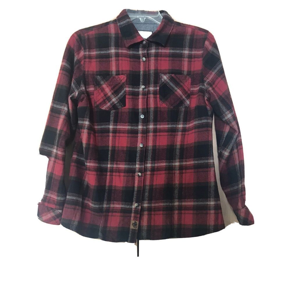 Legendary Whitetails Mens Flannel‎ Shirt Medium Long Sleeve Regular Fit Plaid